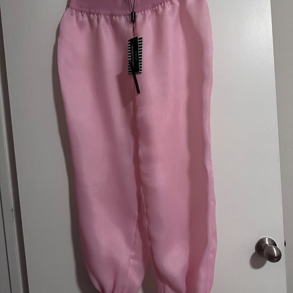 Martha Debayle x Ivonne Sheer jogger pants - Dusty pink - Picture 2 of 5
